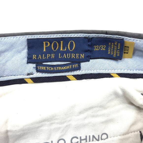 Polo Ralph Lauren Pants Mens 32x29 Gray The Polo Chino Stretch Slim Fit Twill - Picture 3 of 7